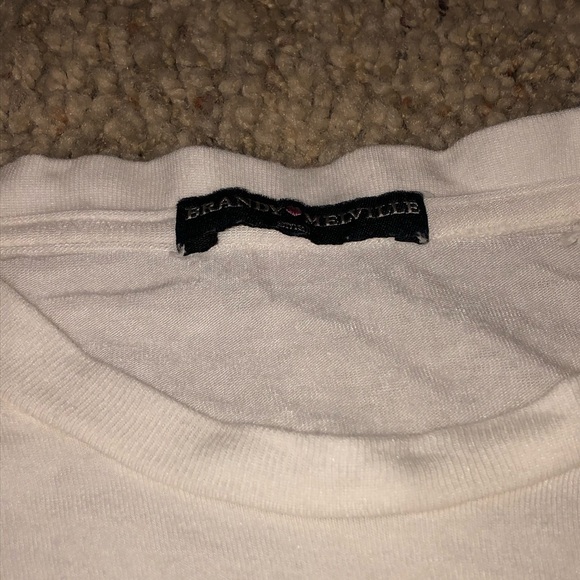 BRANDY MELVILLE White Malibu T-Shirt Size S - Picture 3 of 5